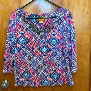 Ruby Rd 3/4 length top